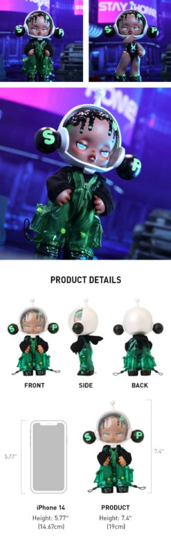 SKULLPANDA OOTD The Wild Green Figurine -Pop Mart Sale Shop sp OOTD green detail EuYuB7dhZo 1200x3826