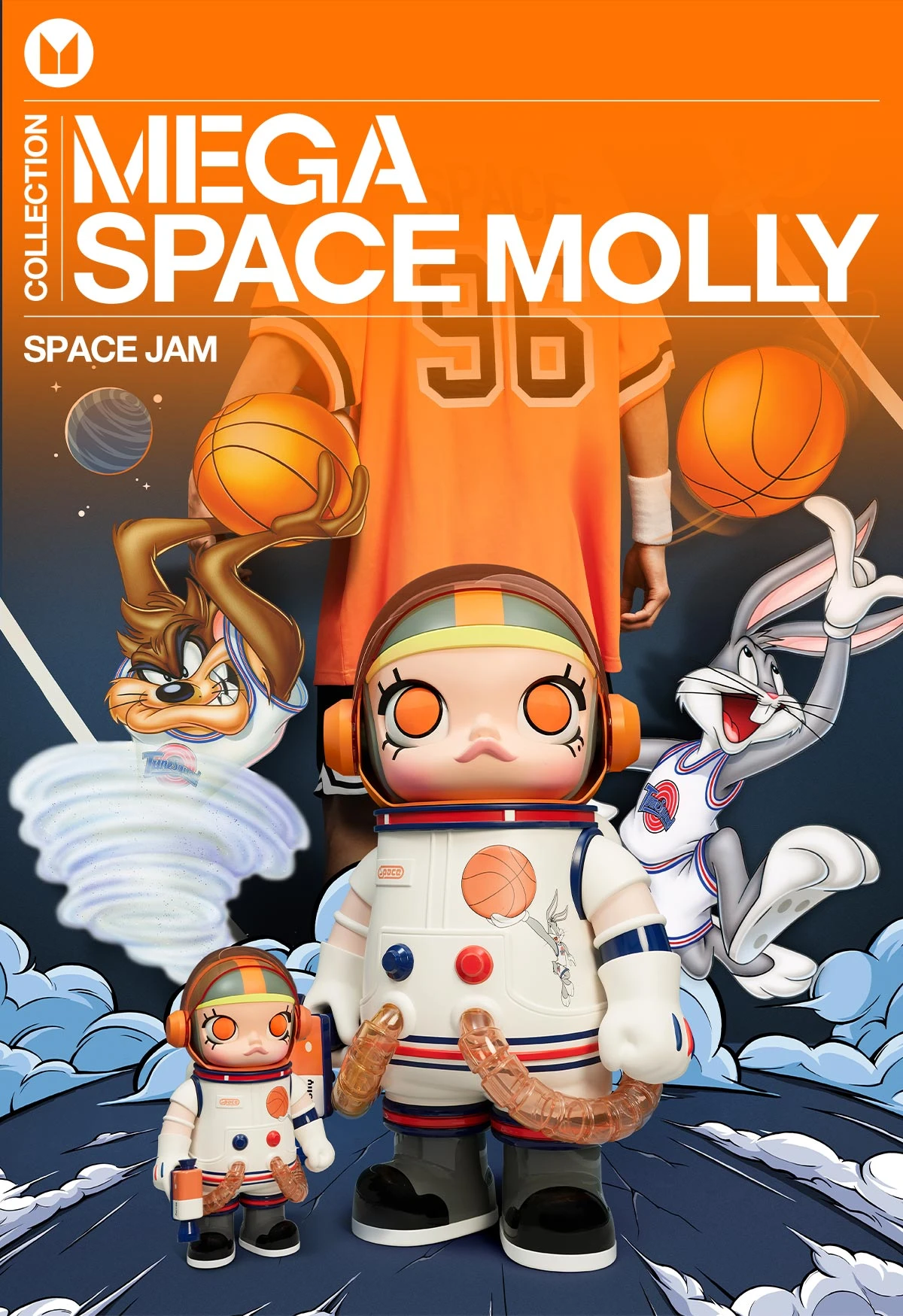 MEGA SPACE MOLLY 1000% SPACE JAM MEGA SPACE MOLLY 1000% SPACE JAM -Pop Mart Sale Shop