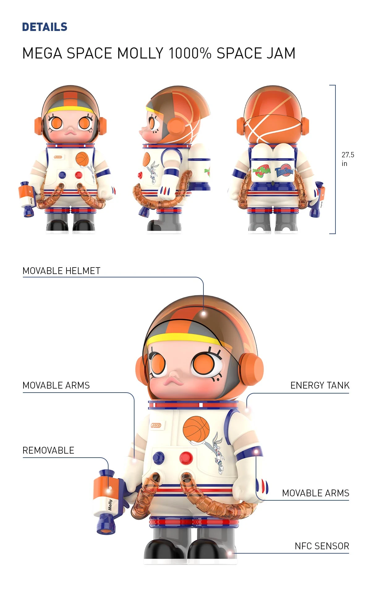 MEGA SPACE MOLLY 1000% SPACE JAM MEGA SPACE MOLLY 1000% SPACE JAM -Pop Mart Sale Shop