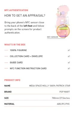 MEGA SPACE MOLLY 1000% Patrick Star -Pop Mart Sale Shop 派大星1000 05 LS0USTWYEn 1200x2069